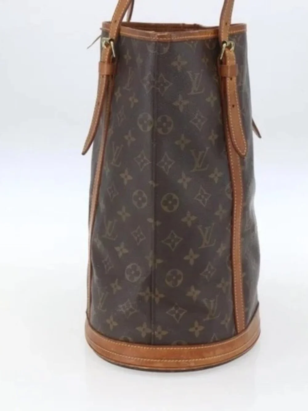 LOUIS VUITTON Monogram Bucket GM Shoulder Bag M42236 LV Auth 165936